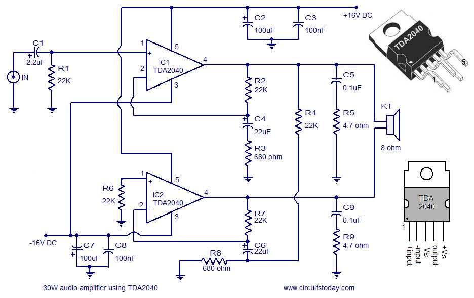 amplifier circuit diagram