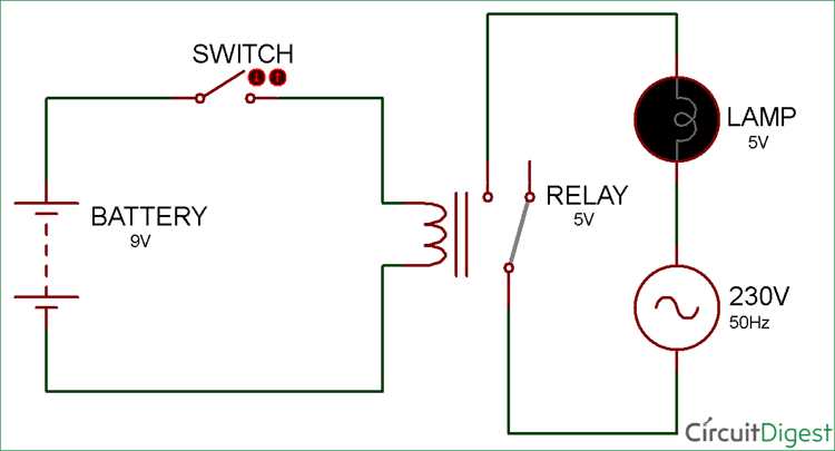 momentary relay circuit diagram