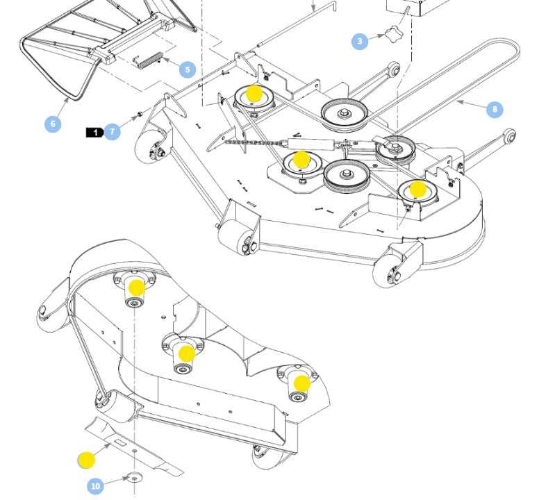 john deere gt235 mower deck parts diagram