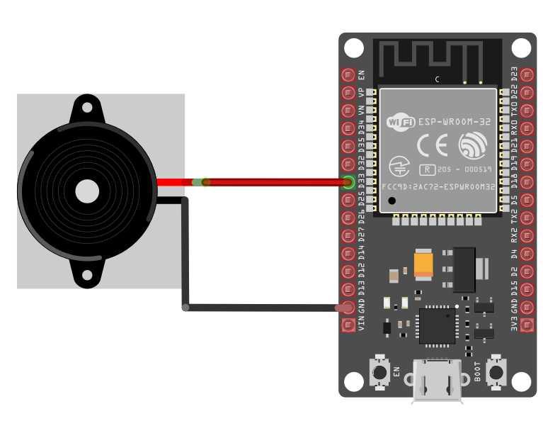 buzzer in a circuit diagram