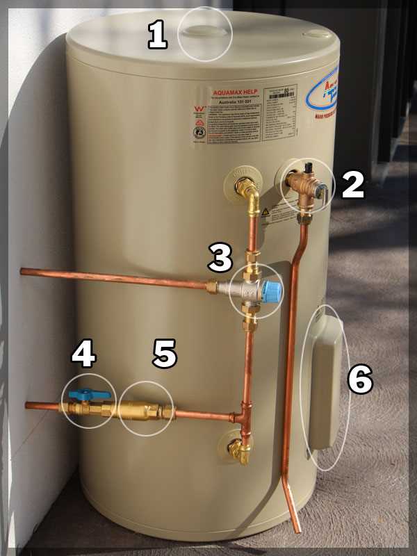 diagram water heater parts