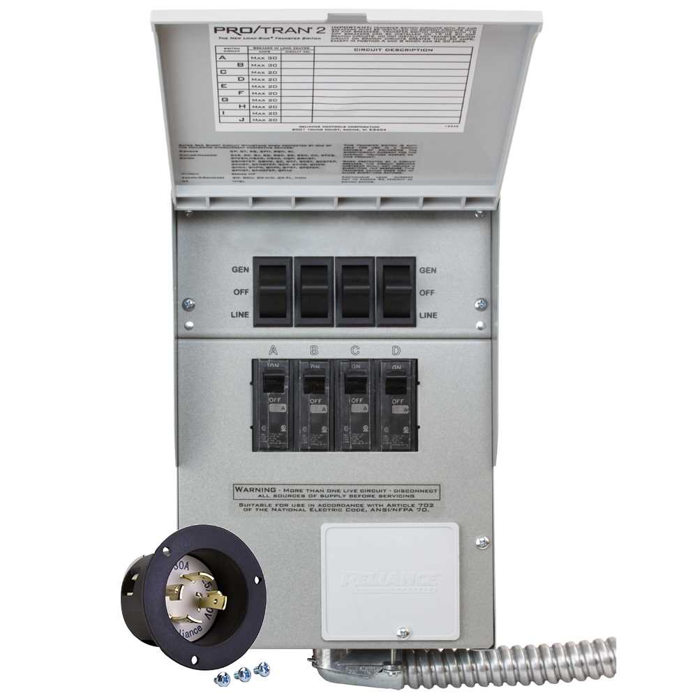 reliance transfer switch wiring diagram