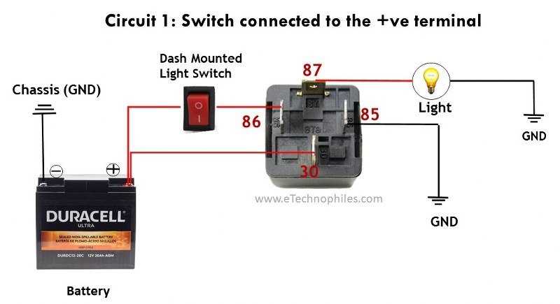 4 pin relay wiring diagram