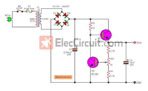 9v power supply circuit diagram 9v power supply circuit diagram