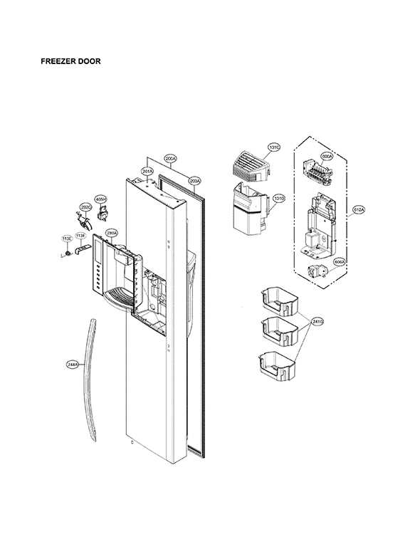 lg refrigerator ice maker parts diagram
