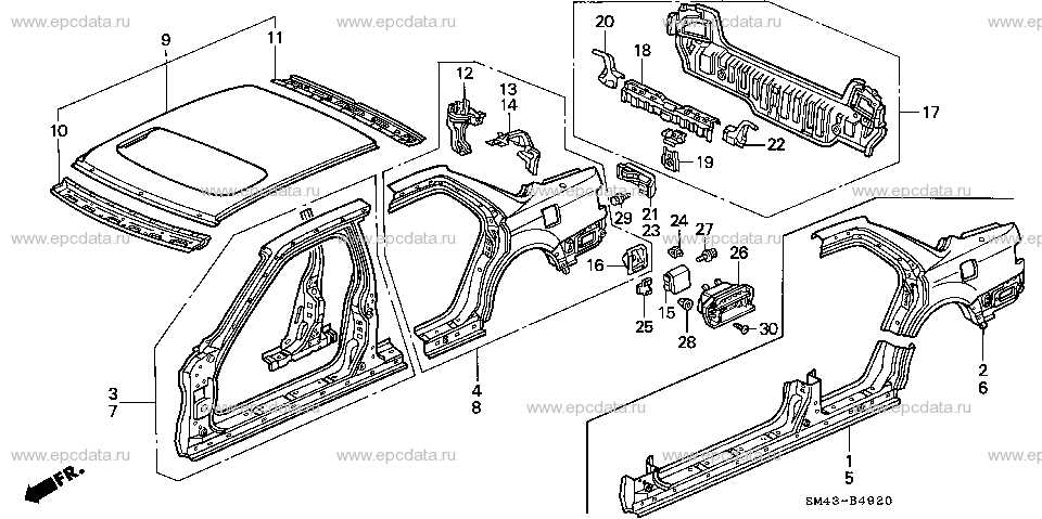 honda accord parts diagram