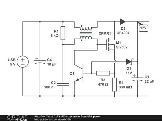 12v led circuit diagram