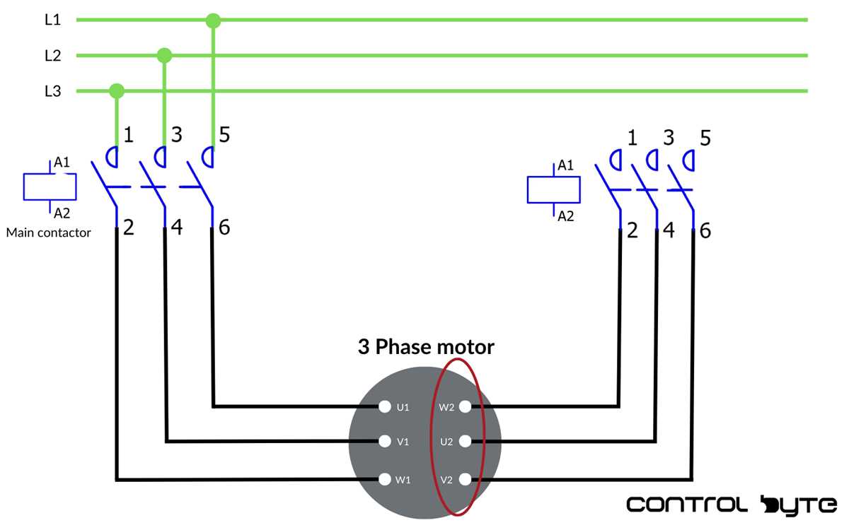 single phase contactor wiring diagram