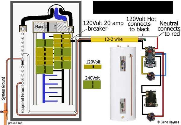 water heater wiring diagram