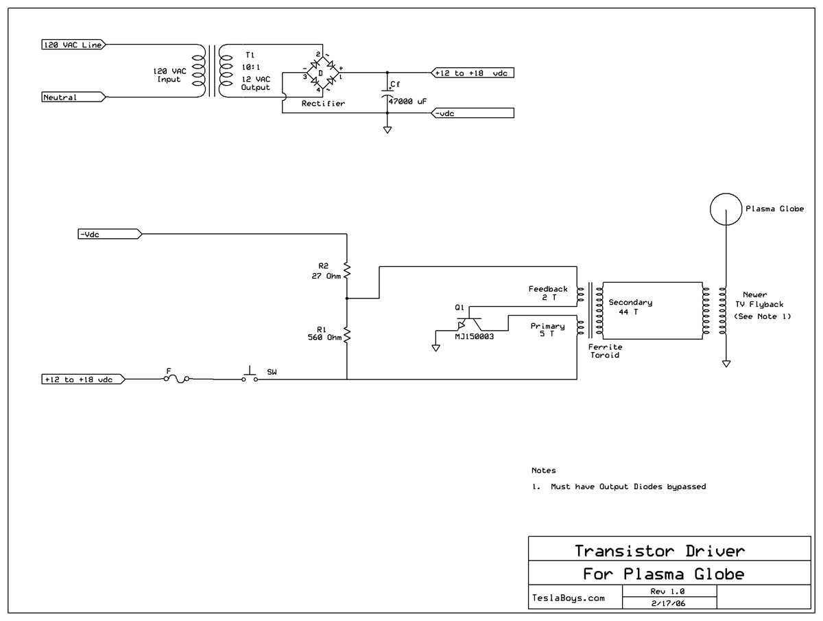plasma globe circuit diagram plasma globe circuit diagram