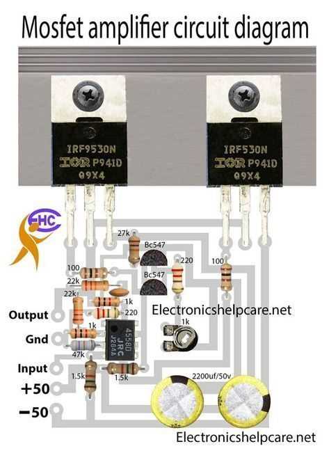 12v mosfet amplifier circuit diagram 12v mosfet amplifier circuit diagram