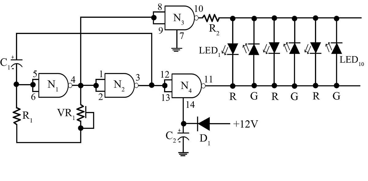 led light circuit diagram 12v