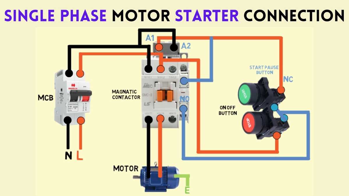 motor starter circuit diagram