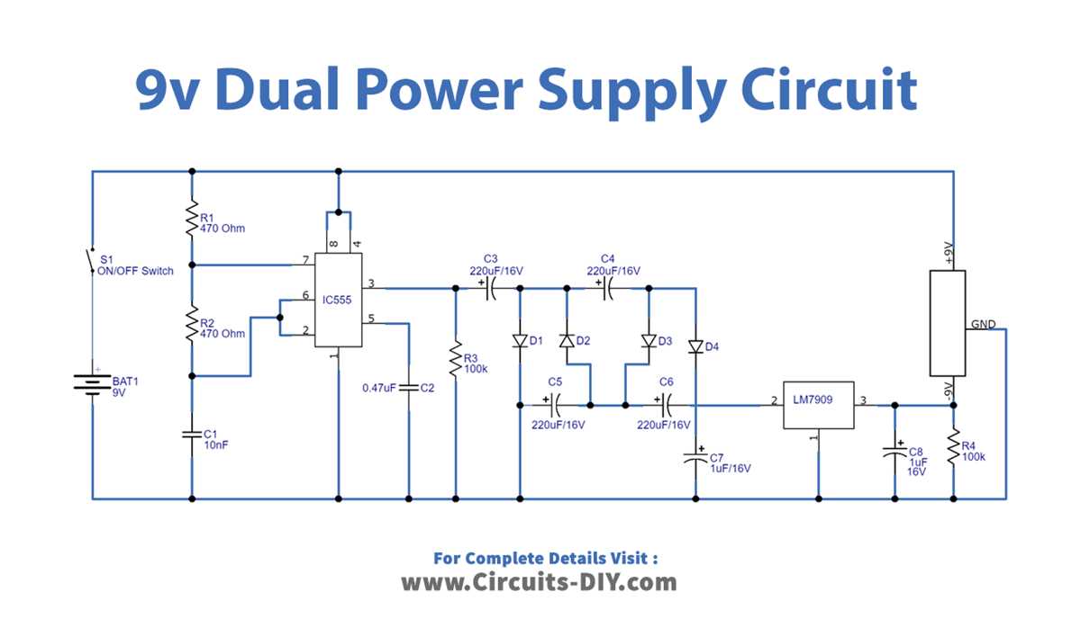 9v power supply circuit diagram 9v power supply circuit diagram