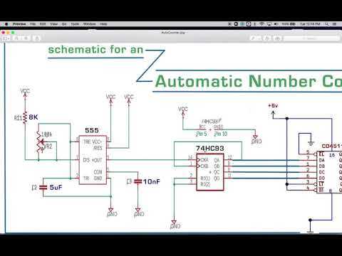 7 segment display clock circuit diagram