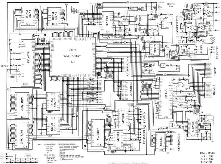 pc motherboard circuit diagram
