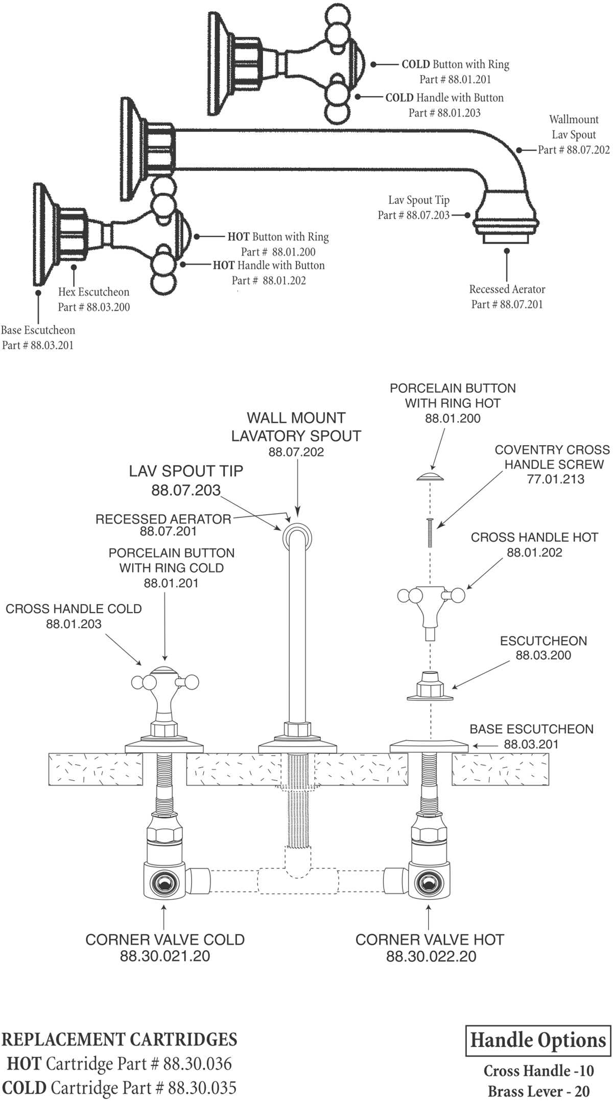 bath faucet parts diagram