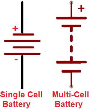 circuit diagram battery positive negative