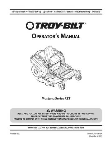 troy bilt mustang 50 parts diagram