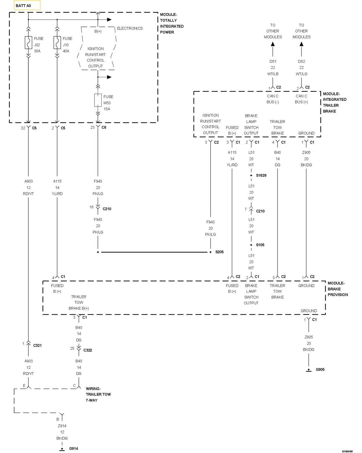 trailer brakes wiring diagram