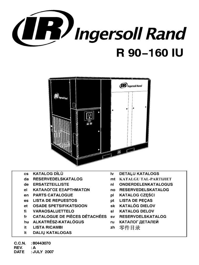 ingersoll rand compressor parts diagram