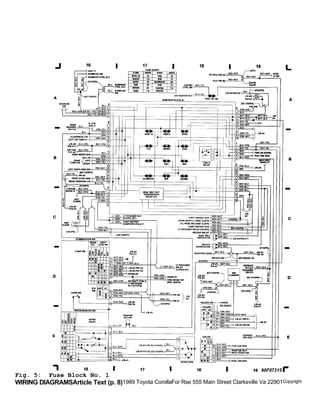 toyota corolla electrical wiring diagram toyota corolla electrical wiring diagram