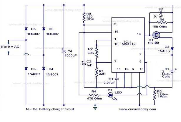 nicd charger circuit diagram