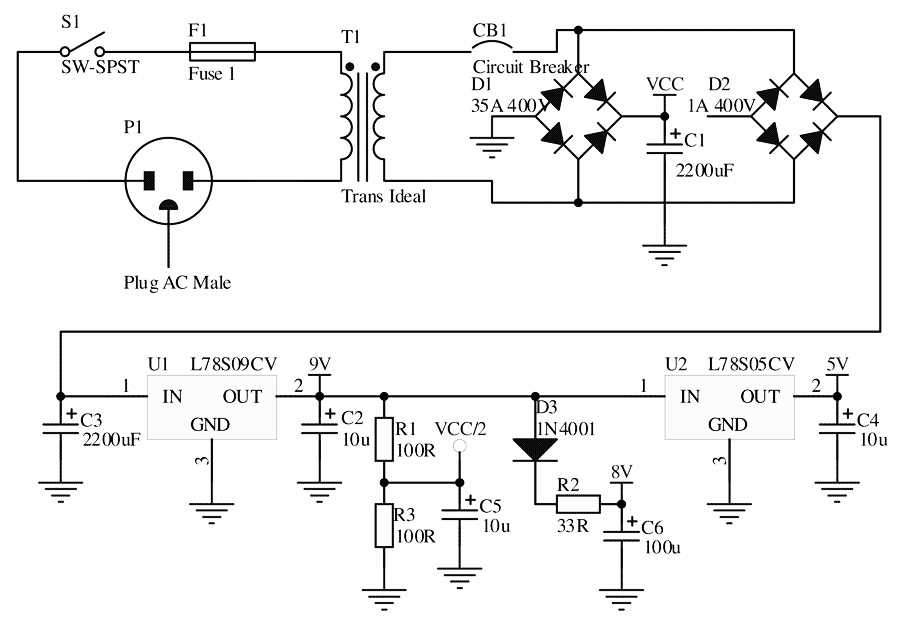 disco light circuit diagram