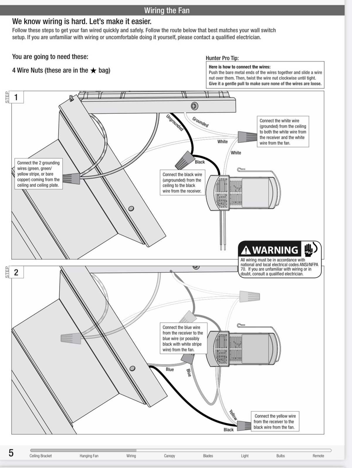 remote control ceiling fan wiring diagram