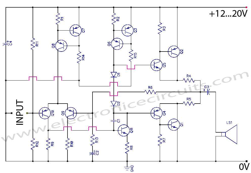 amplifier circuit diagram