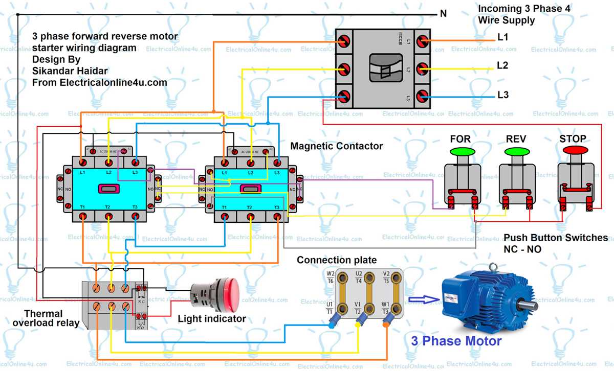 wiring diagram for 3 phase motor wiring diagram for 3 phase motor