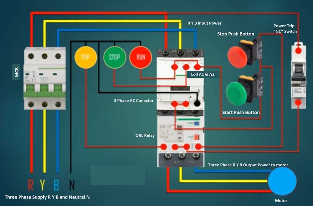 wiring diagram for contactor