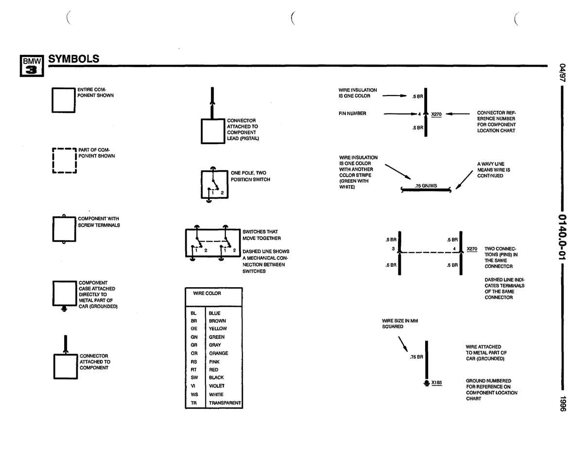 wiring diagram legend