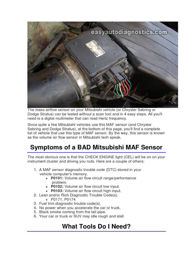 wiring diagram mass air flow sensor
