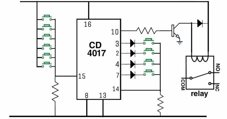 cd4017 circuit diagram