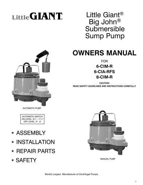 little giant pump parts diagram