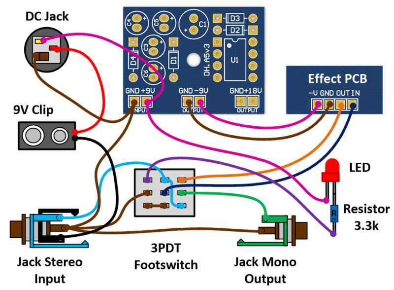 fuzz pedal circuit diagram