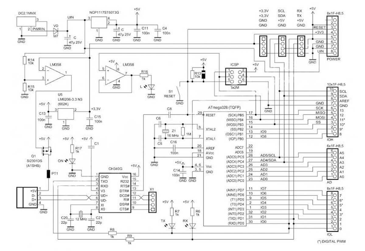 arduino uno r3 circuit diagram arduino uno r3 circuit diagram