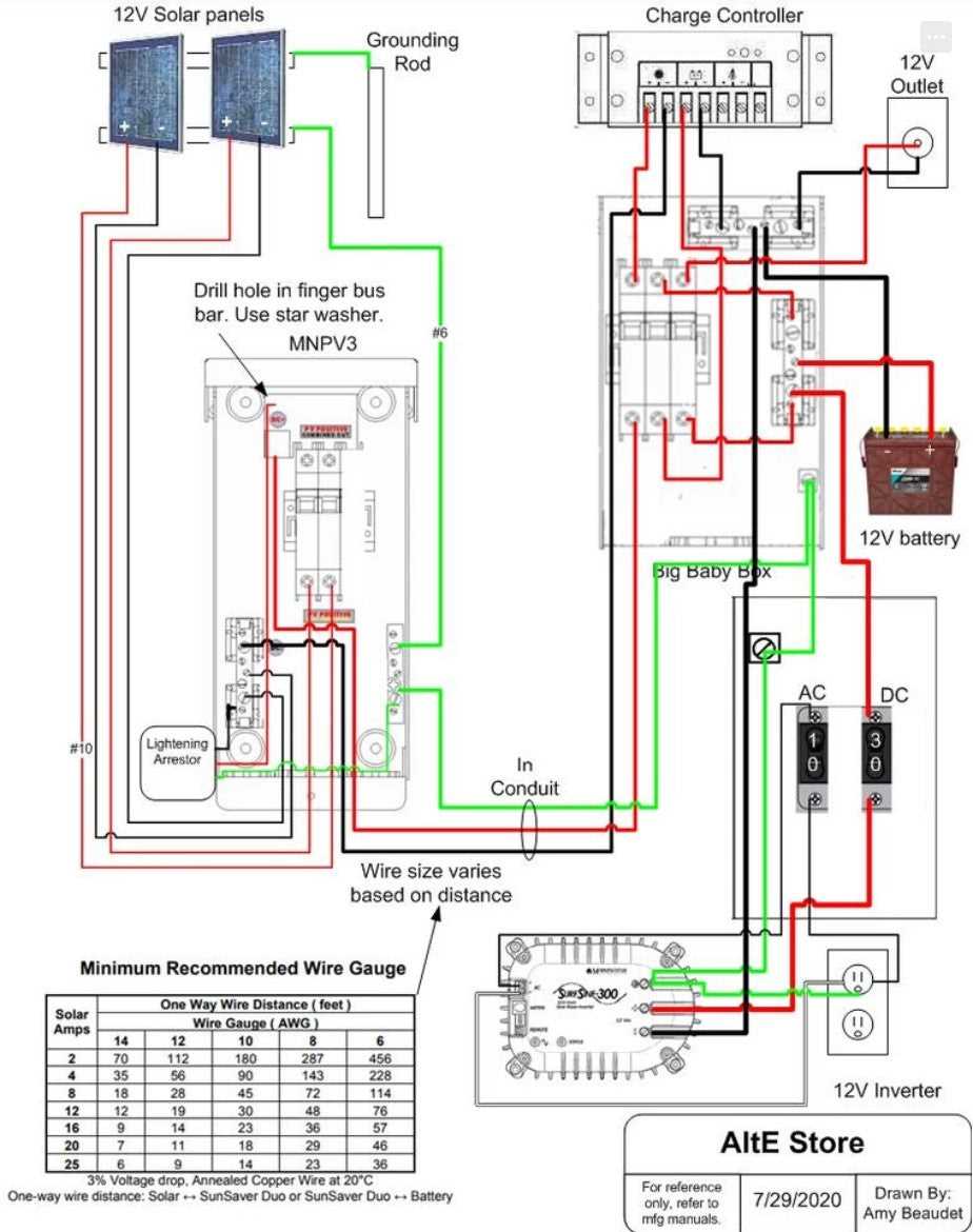 solar array wiring diagram