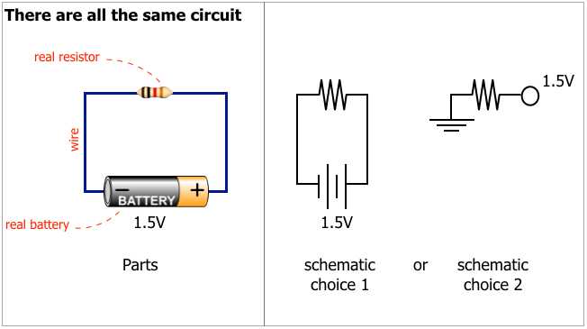 circuit diagram positive negative