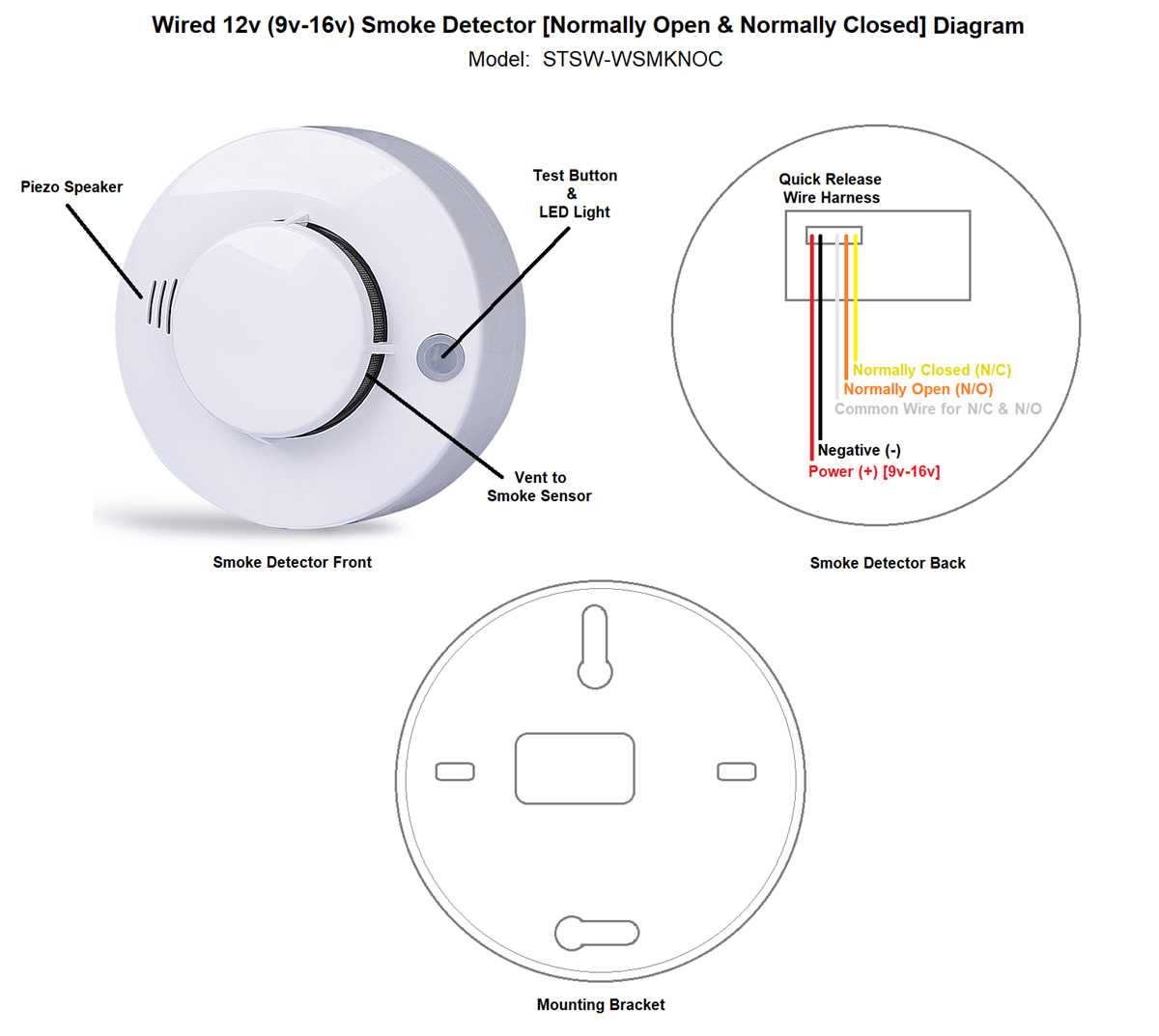 wiring smoke detectors diagram