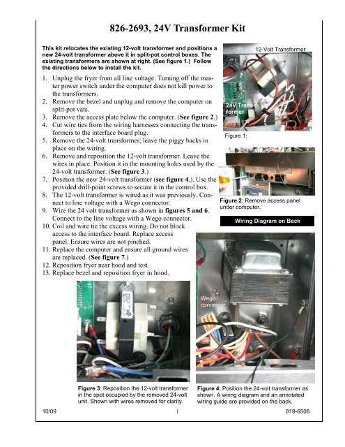 24 volt transformer wiring diagram