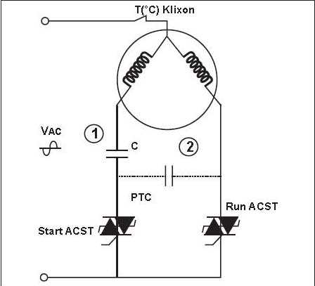 wiring diagram for start and run capacitors