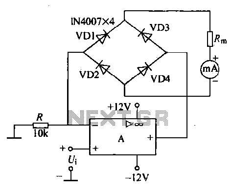 ac voltmeter circuit diagram