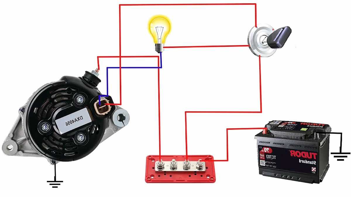 4 pin alternator wiring diagram