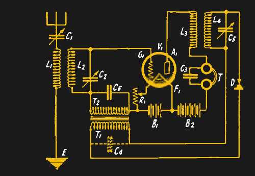 old radio circuit diagram